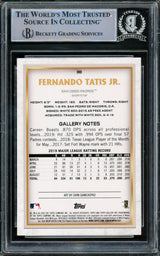 Fernando Tatis Jr. Autographed 2020 Topps Gallery Card #88 San Diego Padres Beckett BAS #15782132