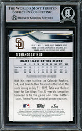 Fernando Tatis Jr. Autographed 2021 Bowman Platinum Ice Foil Card #55 San Diego Padres Beckett BAS #15782246
