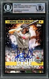 Fernando Tatis Jr. Autographed 2022 Topps Home Run Challenge Card #HRC-1 San Diego Padres Beckett BAS #15782572