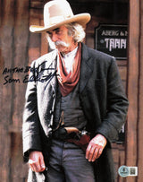 Sam Elliott Autographed 8x10 Photo Tombstone "All The Best" Beckett BAS QR #BR95014
