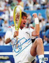 Jimmy Connors Autographed 8x10 Photo Tennis Beckett BAS QR #BR92368