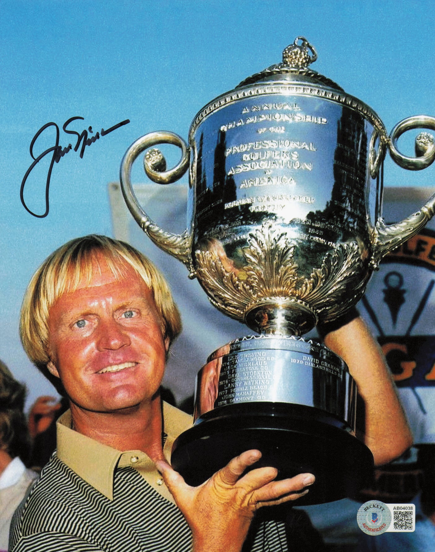 Jack Nicklaus Autographed 8x10 Photo Golf Beckett BAS #AB04038