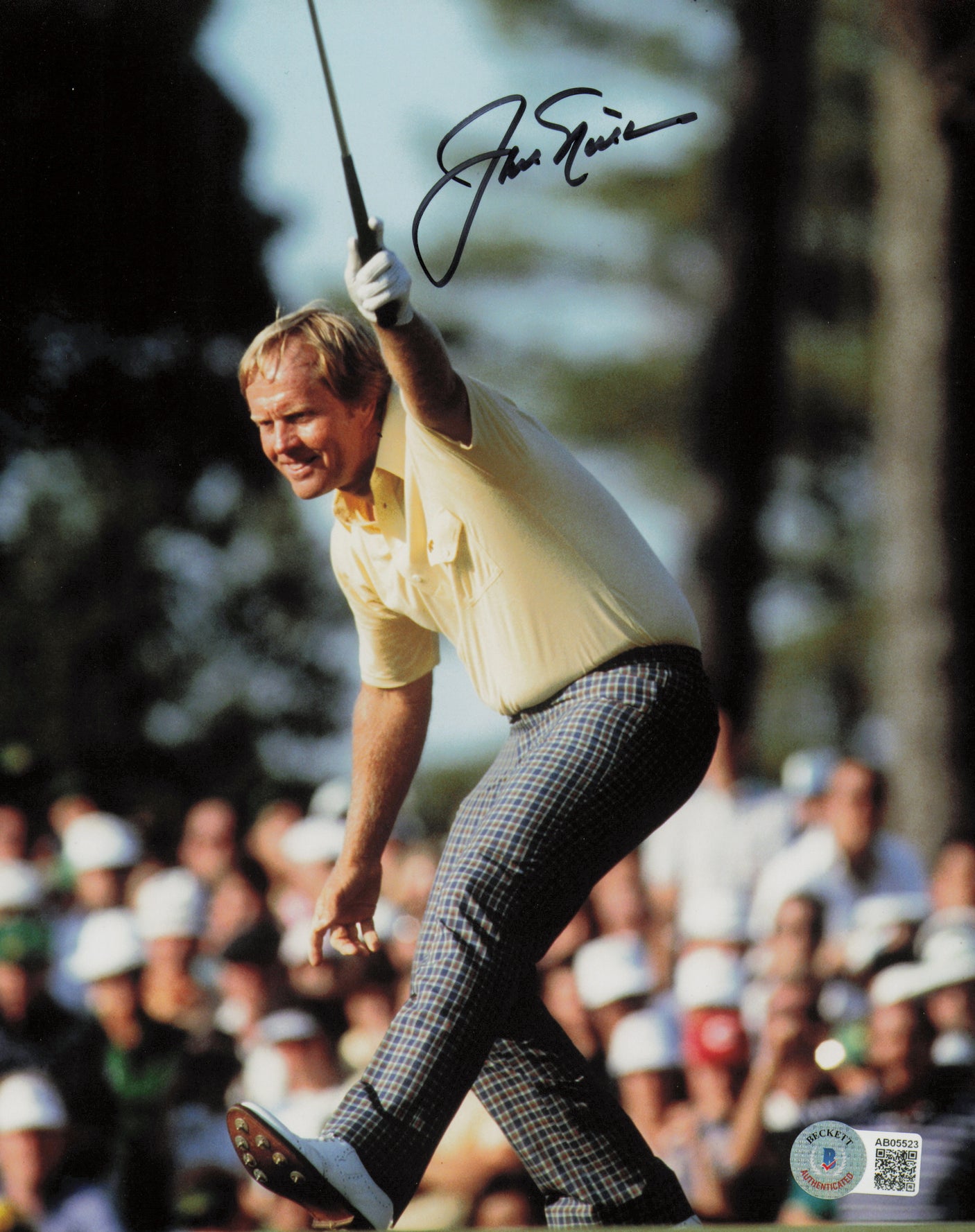 Jack Nicklaus Autographed 8x10 Photo Golf Beckett BAS #AB05523