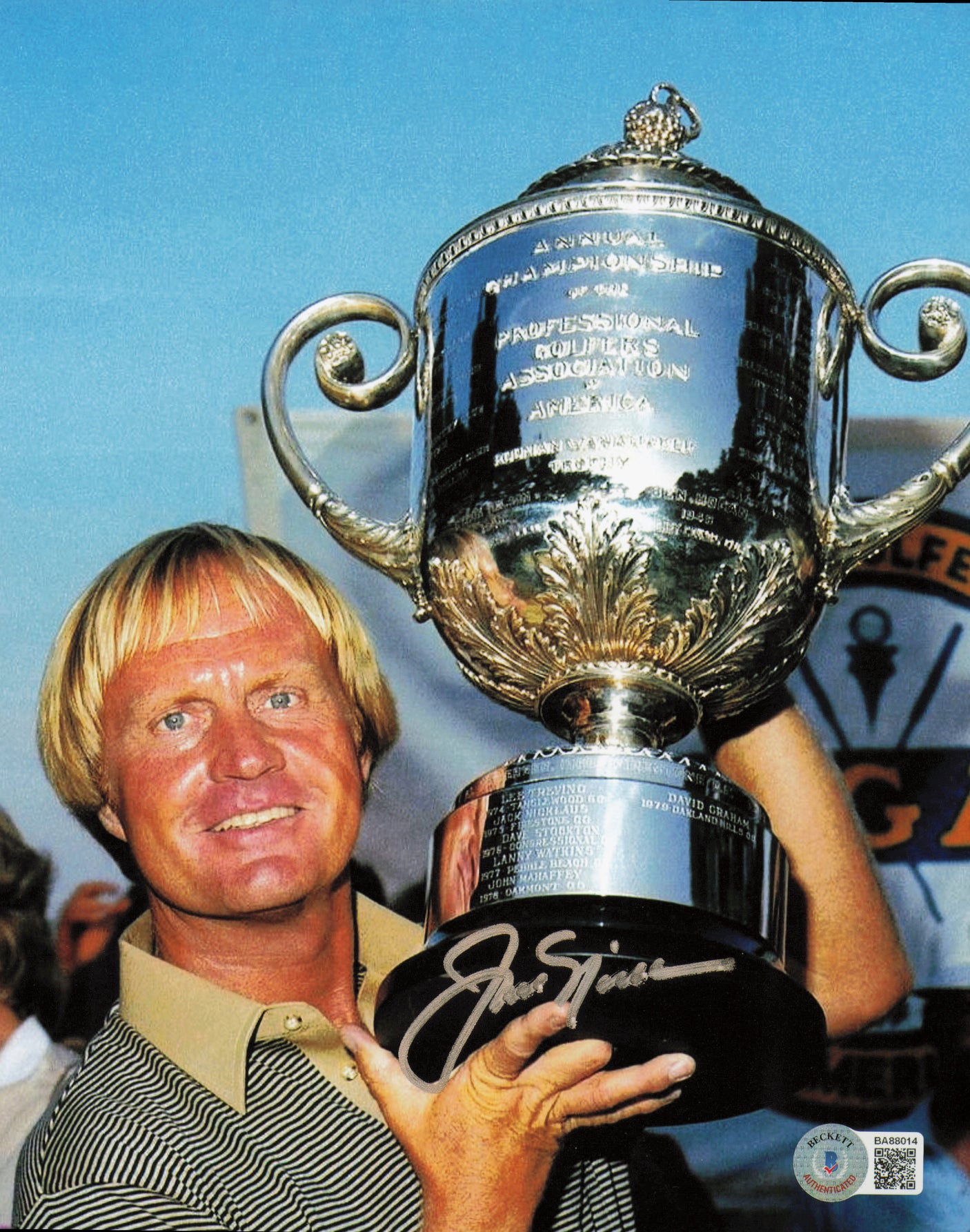 Jack Nicklaus Autographed 8x10 Photo Golf Beckett BAS #BA88014