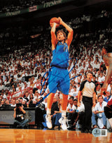 Dirk Nowitzki Autographed 8x10 Photo Dallas Mavericks Beckett BAS QR #BR92485