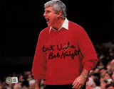 Bobby Knight Autographed 8x10 Photo Indiana Hoosiers Beckett BAS QR #BJ14870