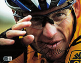 Lance Armstrong Autographed 8x10 Photo Cycling Beckett BAS #AE03893