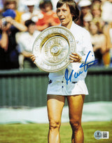 Martina Navratilova Autographed 8x10 Photo Tennis Beckett BAS QR #BR91563