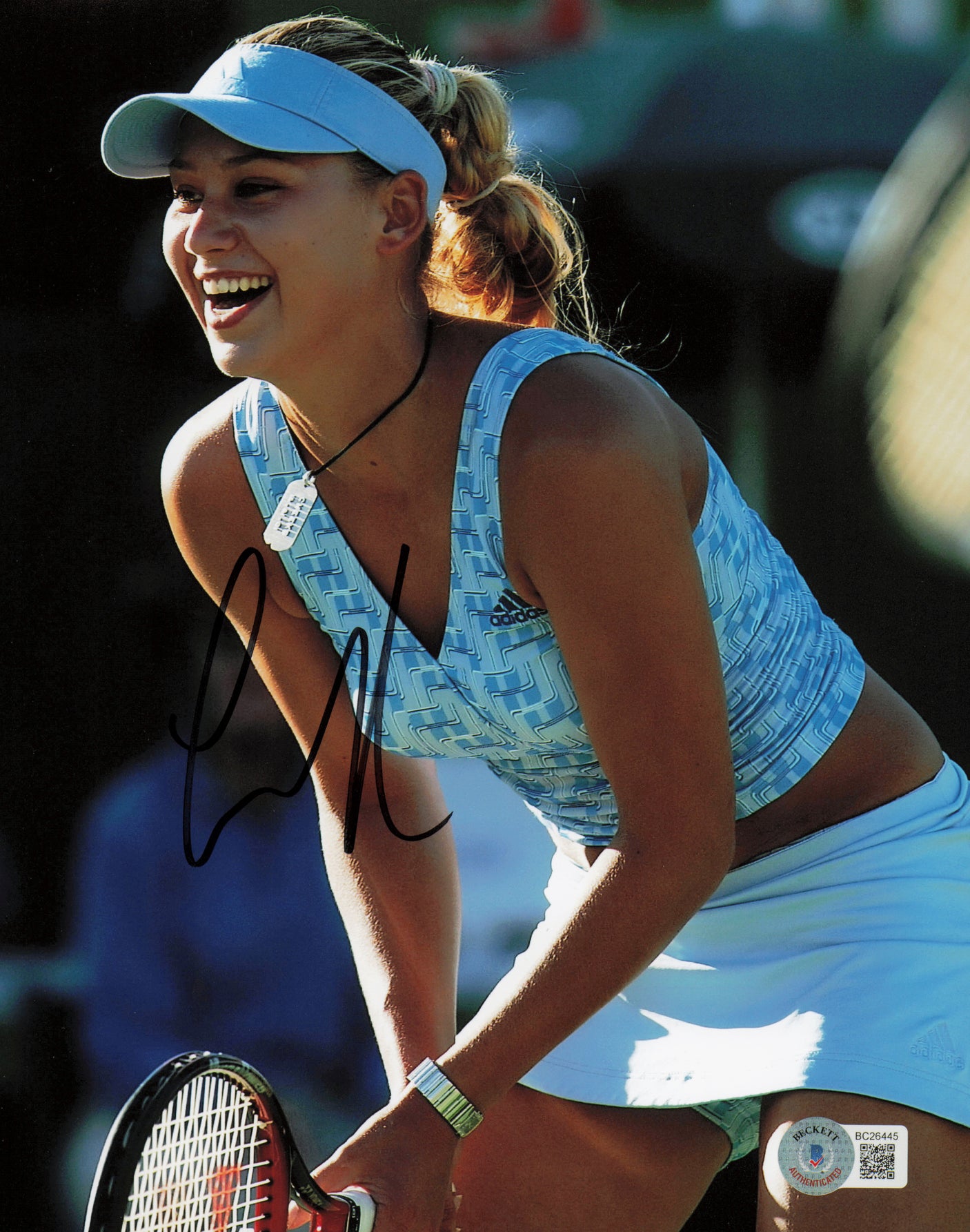 Anna Kournikova Autographed 8x10 Photo Tennis Beckett BAS QR #BC26445
