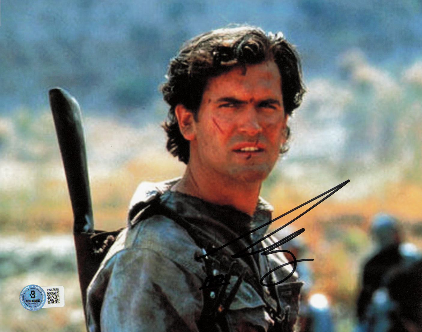 Bruce Campbell Autographed 8x10 Photo Evil Dead Beckett BAS QR #BN67539