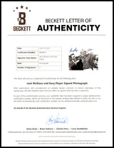 Jack Nicklaus & Gary Player Autographed 8x10 Photo Golf Beckett BAS #BA88913