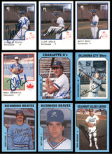 Autographed Assorted 1978-1986 Minor League Baseball Cards (34 Count Lot) SKU #243671