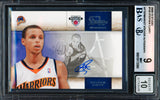 Stephen Curry Autographed 2009-10 Panini Studio Rookie Card #129 Golden State Warriors BGS 9 Auto Grade Gem Mint 10 Beckett BAS #18113360