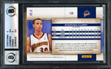 Stephen Curry Autographed 2009-10 Panini Studio Rookie Card #129 Golden State Warriors BGS 8.5 Auto Grade Gem Mint 10 Beckett BAS #18113304