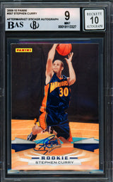 Stephen Curry Autographed 2009-10 Panini Rookie Card #357 Golden State Warriors BGS 9 Auto Grade Gem Mint 10 Beckett BAS #18113327