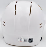 Chevy Chase Autographed Chicago Blackhawks White Speed Mini Helmet Beckett BAS QR #AD34216