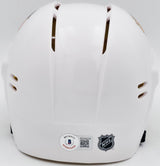 Chevy Chase Autographed Chicago Blackhawks White Speed Mini Helmet Beckett BAS QR #AD34234