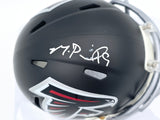 Michael Penix Jr. Autographed Atlanta Falcons Black Speed Mini Helmet Beckett BAS Witness #2W906733
