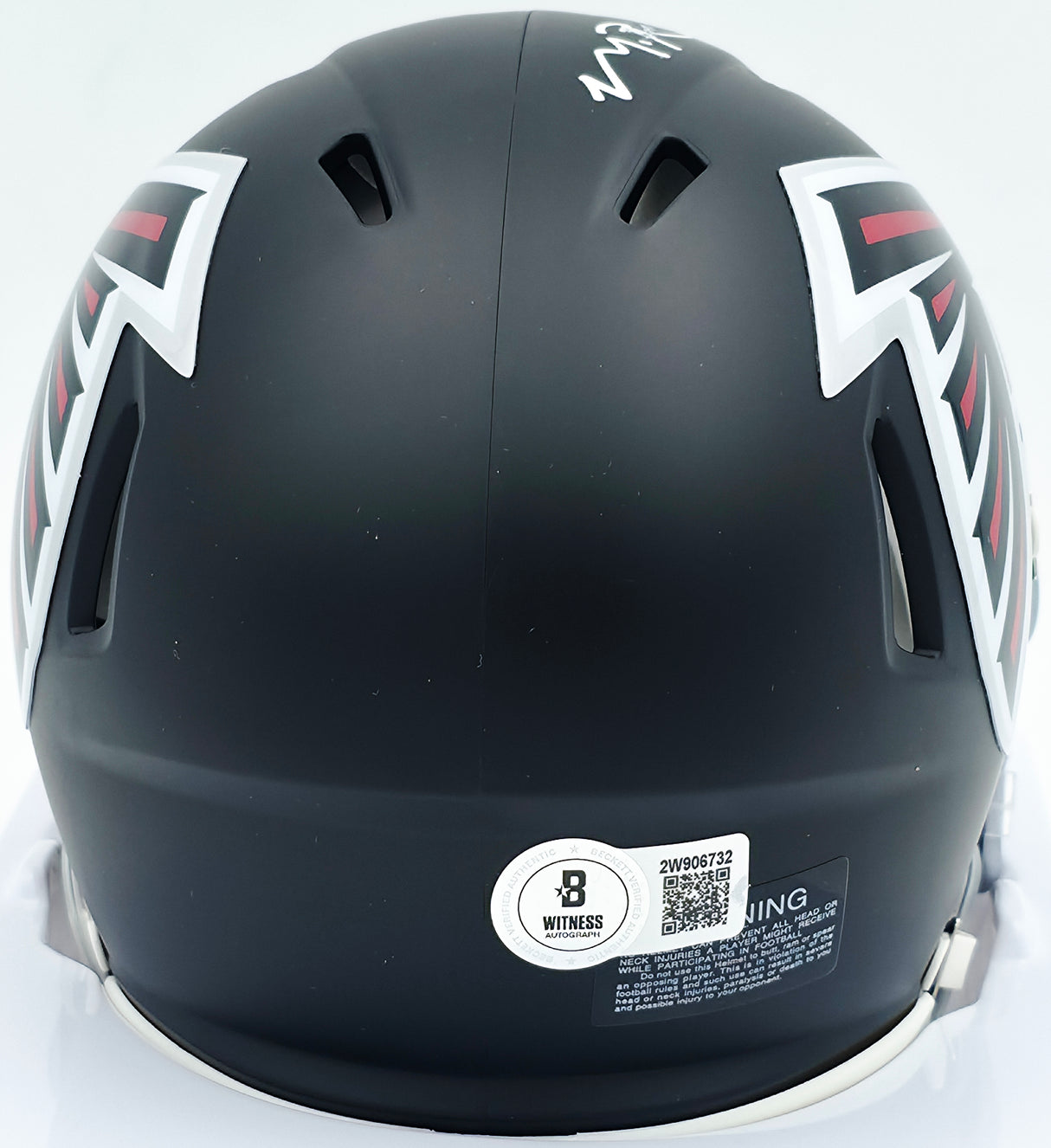 Michael Penix Jr. Autographed Atlanta Falcons Black Speed Mini Helmet Beckett BAS Witness #2W906732