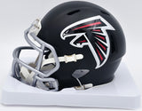 Michael Penix Jr. Autographed Atlanta Falcons Black Speed Mini Helmet Beckett BAS Witness #2W906732