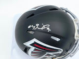 Michael Penix Jr. Autographed Atlanta Falcons Black Speed Mini Helmet Beckett BAS Witness #2W906714