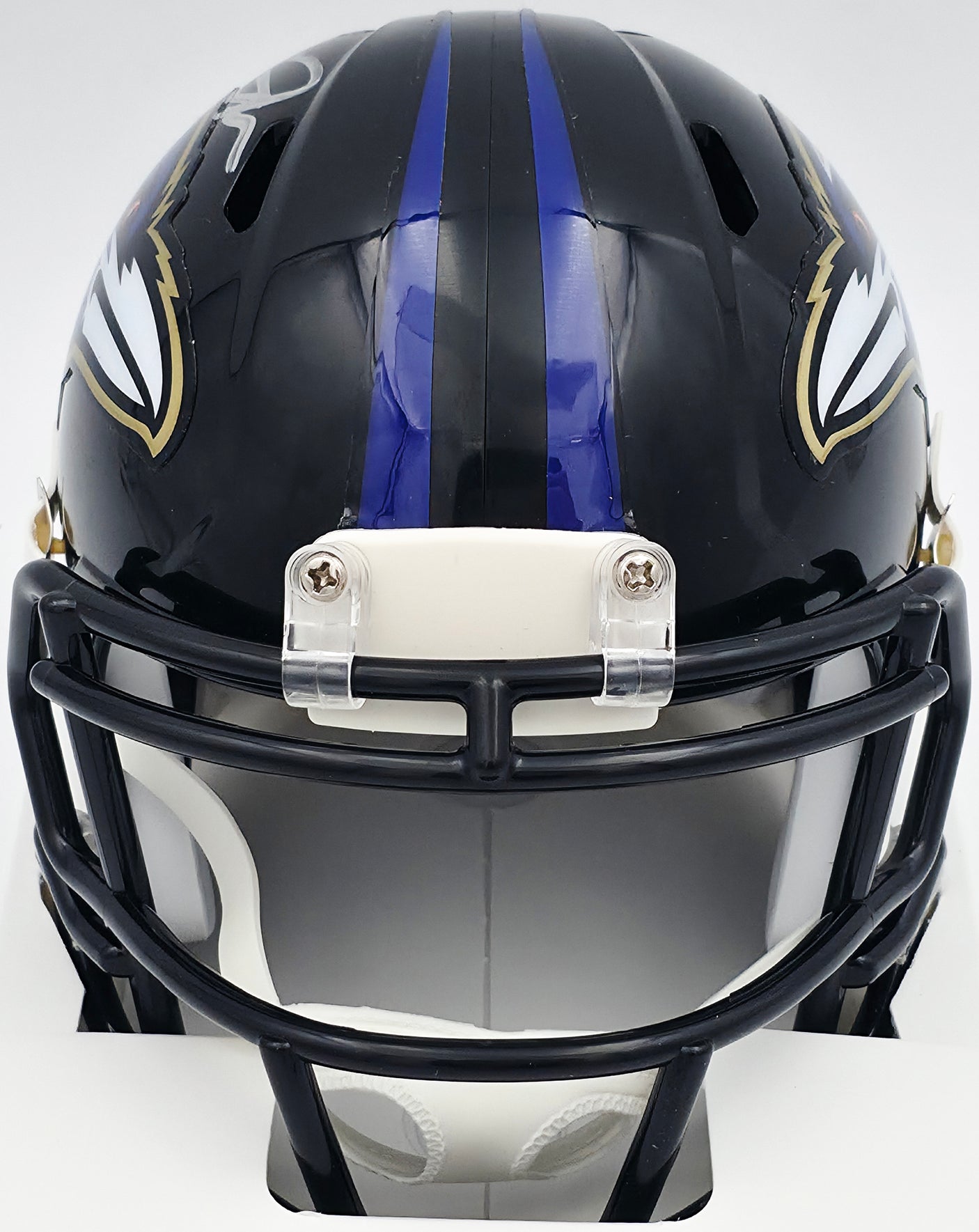 Terrell Suggs Autographed Baltimore Ravens Black Speed Mini Helmet Beckett BAS Witness #2W637321