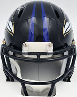 Terrell Suggs Autographed Baltimore Ravens Black Speed Mini Helmet Beckett BAS Witness #2W637321