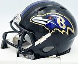Terrell Suggs Autographed Baltimore Ravens Black Speed Mini Helmet Beckett BAS Witness #2W637321
