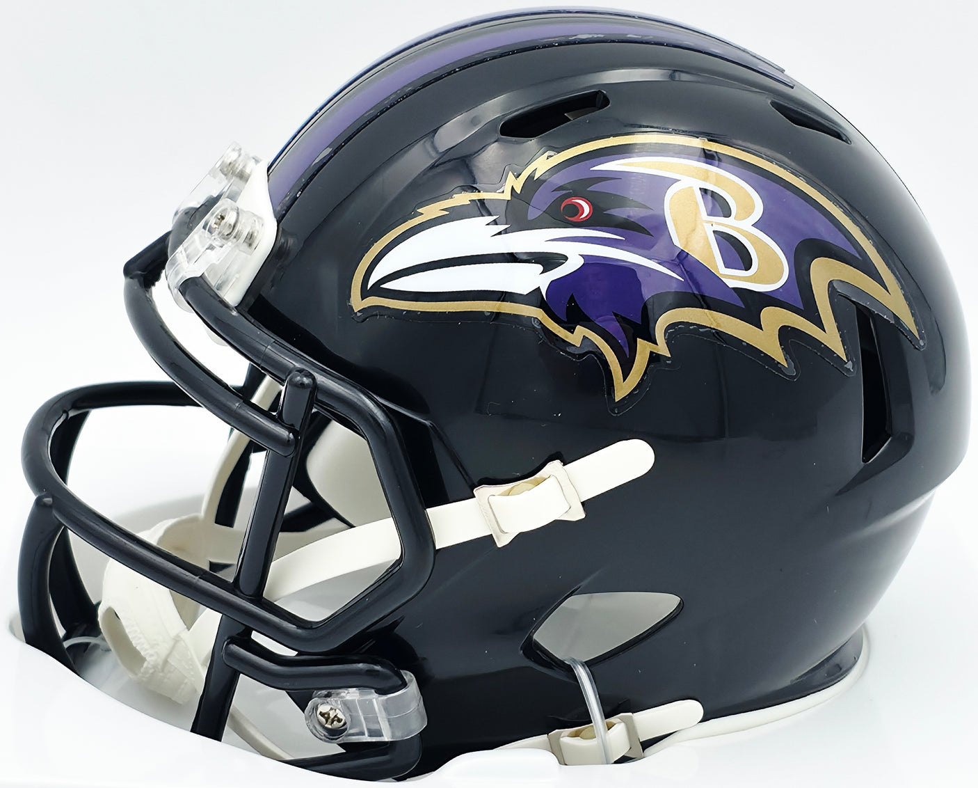 Terrell Suggs Autographed Baltimore Ravens Black Speed Mini Helmet Beckett BAS Witness #2W637332