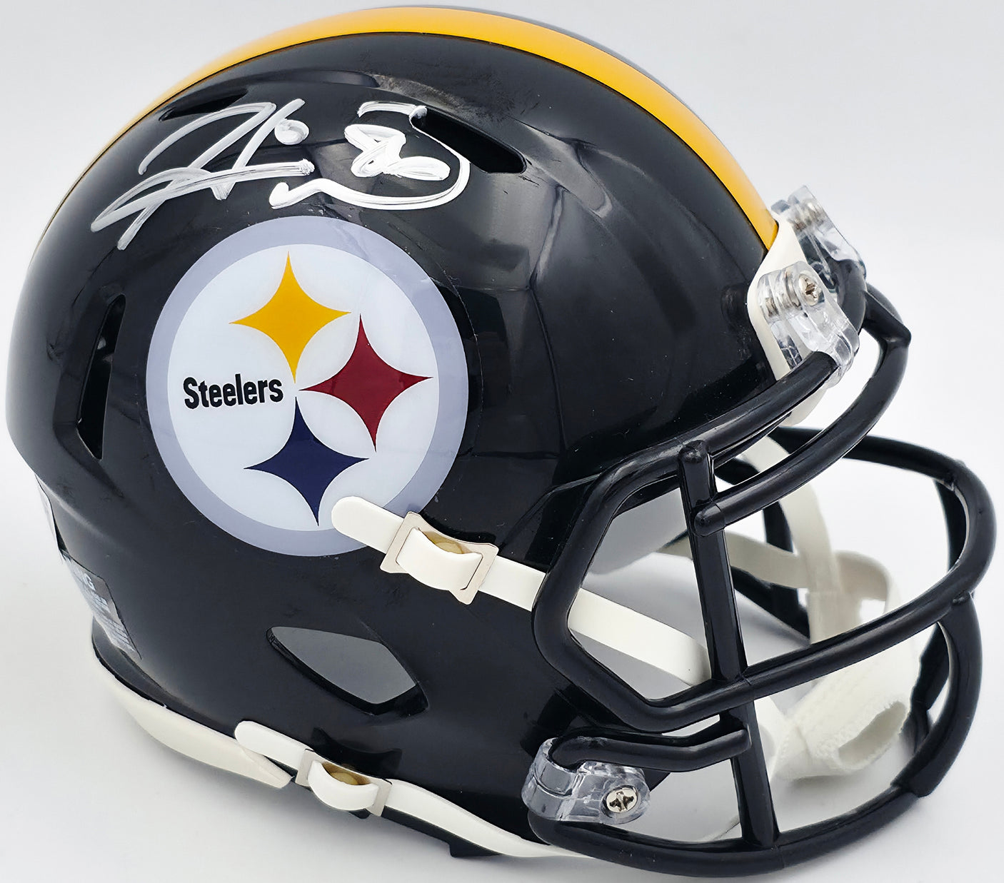 Hines Ward Autographed Pittsburgh Steelers Black Speed Mini Helmet Beckett BAS Witness #2W638754