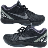 Kobe Bryant Autographed Pair of Black Nike Air Zoom VI Shoes Los Angeles Lakers (Dual Signed) PSA/DNA & #4/8 Panini Holo #PA10830