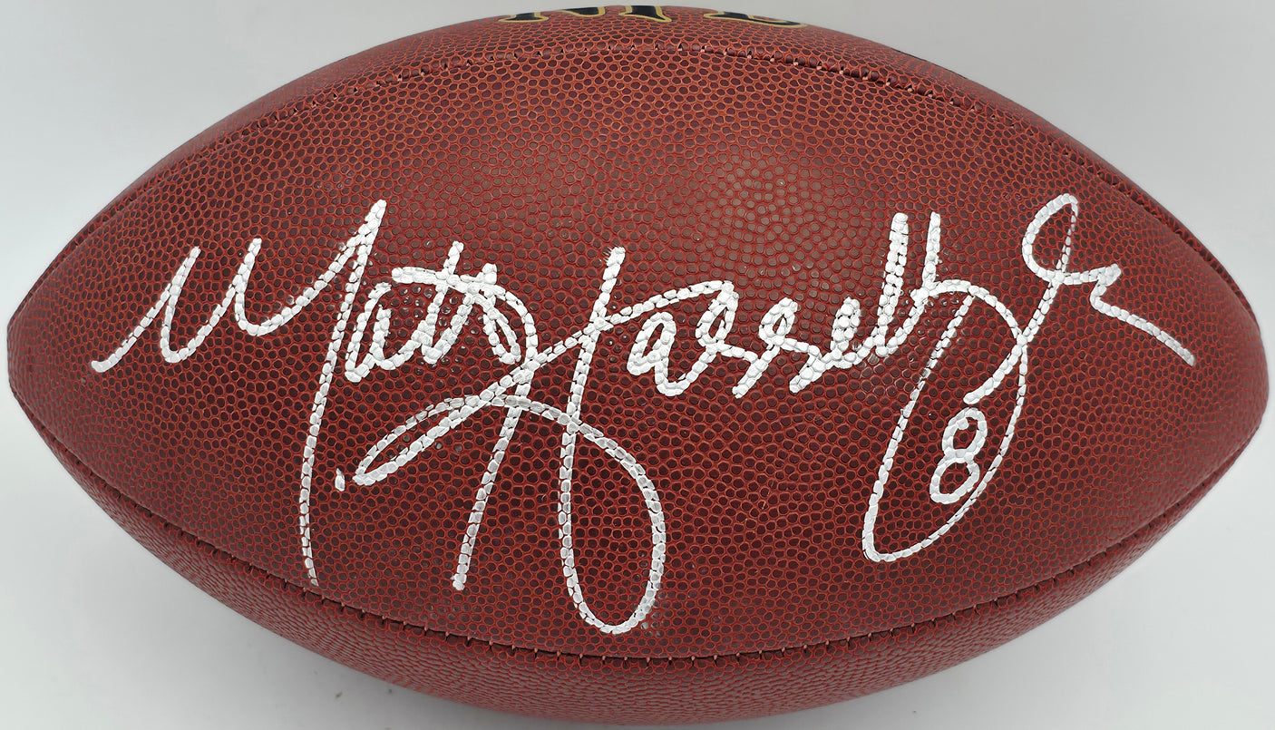Matt Hasselbeck Autographed Official NFL Leather Football Seattle Seahawks MCS Holo #64101