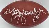 Matt Hasselbeck Autographed Official NFL Leather Football Seattle Seahawks MCS Holo #64101