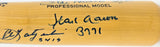 3000th Hit Club Multi-Signed Autographed Rawlings Baseball Bat With 9 Signatures Including Willie Mays & Hank Aaron Beckett BAS #AE31375