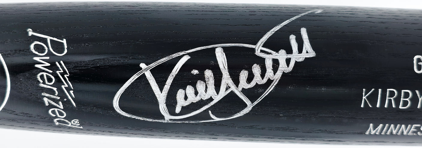 Kirby Puckett Autographed Louisville Slugger Game Model Baseball Bat Minnesota Twins Beckett BAS #AE31373