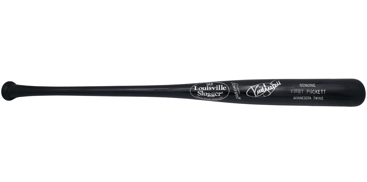 Kirby Puckett Autographed Louisville Slugger Game Model Baseball Bat Minnesota Twins Beckett BAS #AE31373