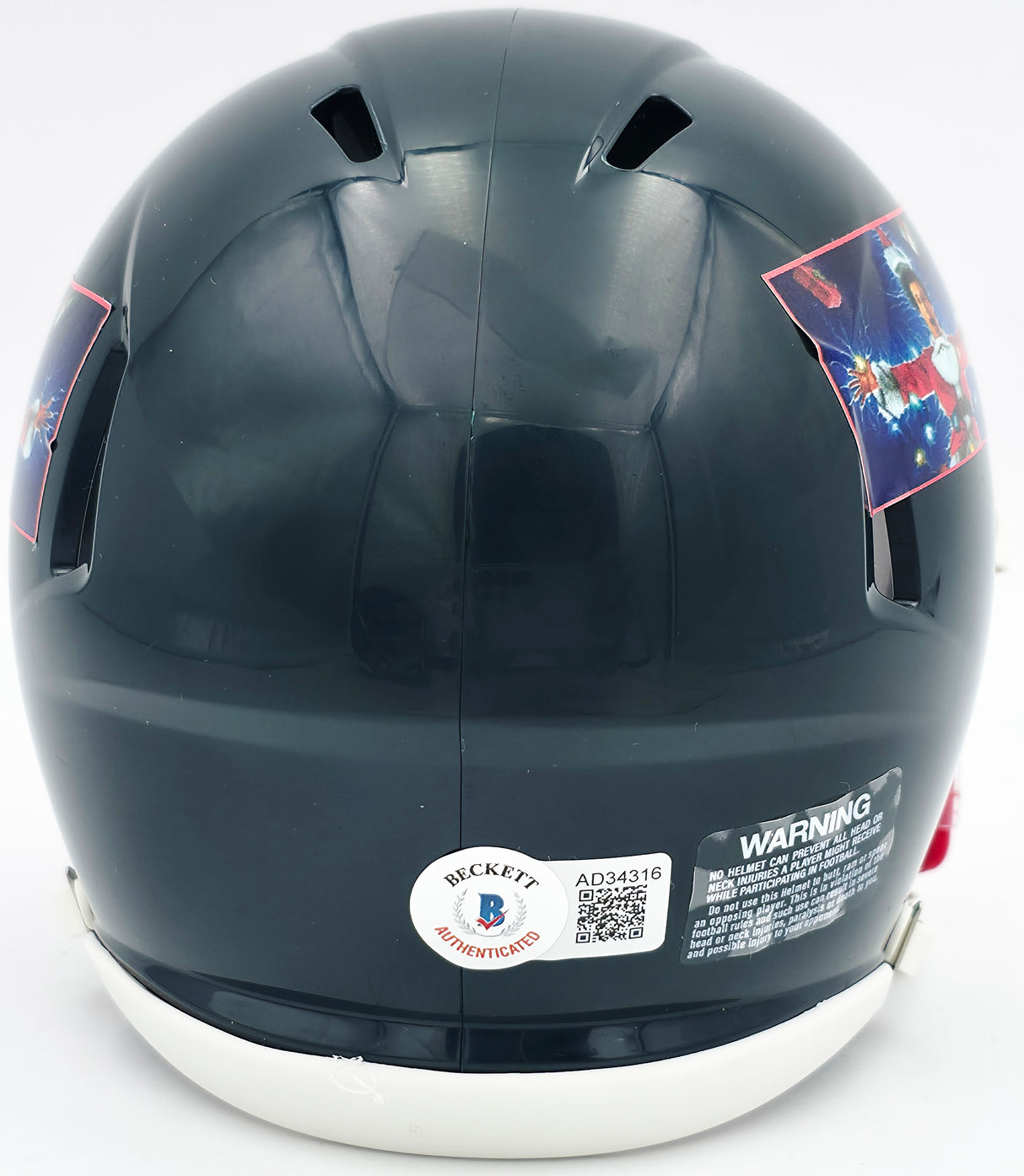 Chevy Chase Autographed Christmas Vacation Black Speed Mini Helmet Beckett BAS QR #AD34316