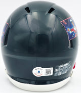 Chevy Chase Autographed Christmas Vacation Black Speed Mini Helmet Beckett BAS QR #AD34316