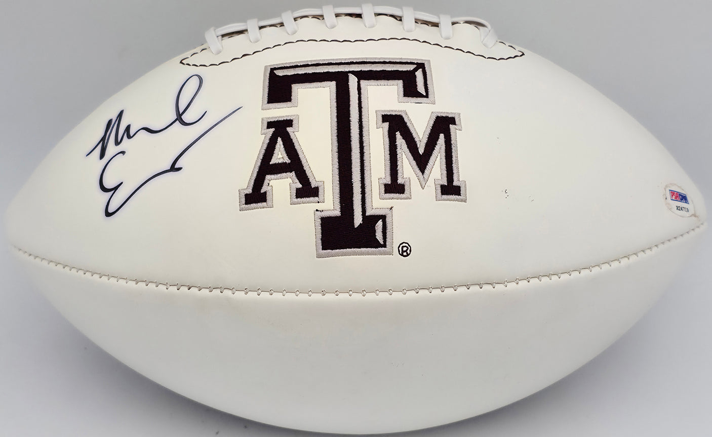 Mike Evans Autographed Texas A&M Aggies Official White Logo Football PSA/DNA #R24719