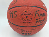 John Havlicek Autographed Official NBA Leather Basketball Boston Celtics (Damaged) UDA Holo #AAK24590