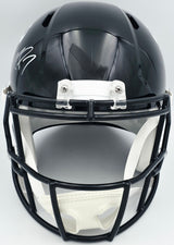 Michael Vick Autographed Philadelphia Eagles 1990-2002 Alternate Black Full Size Replica Speed Helmet Beckett BAS Witness #2W94633