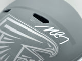 Michael Vick Autographed Philadelphia Eagles Slate Gray Full Size Replica Speed Helmet Beckett BAS Witness #2W94672