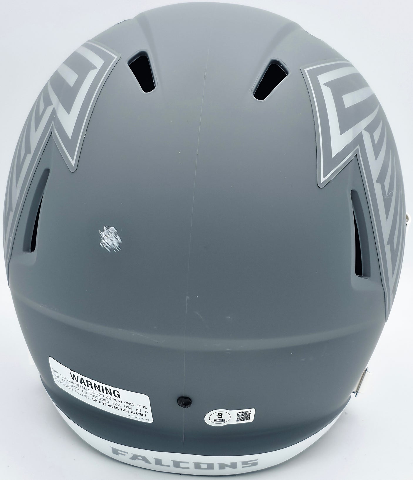 Michael Vick Autographed Philadelphia Eagles Slate Gray Full Size Replica Speed Helmet Beckett BAS Witness #2W94672
