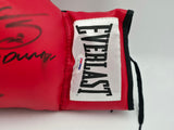 Boxing Greats Autographed Black Everlast Boxing Glove Signed By Sugar Ray Leonard, Thomas "Hitman" Hearns & Roberto Duran LH PSA/DNA #5A16288