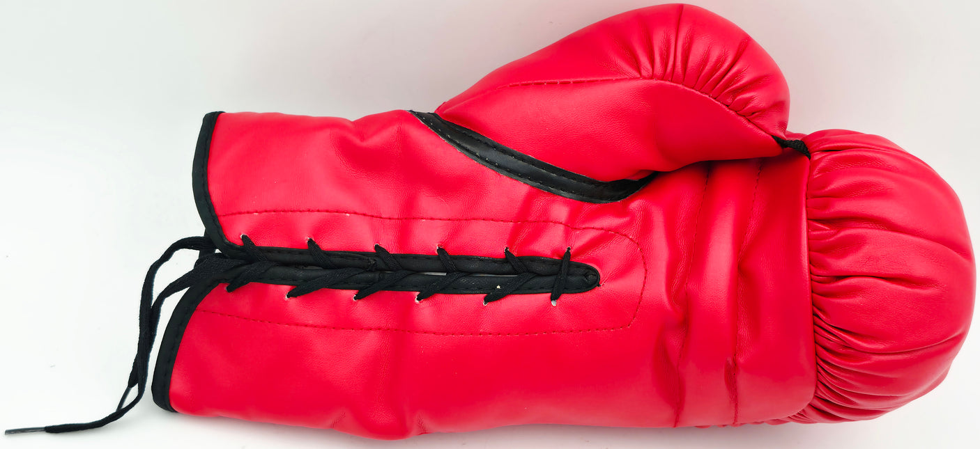 Boxing Greats Autographed Black Everlast Boxing Glove Signed By Sugar Ray Leonard, Thomas "Hitman" Hearns & Roberto Duran LH PSA/DNA #5A16288