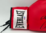 Boxing Greats Autographed Black Everlast Boxing Glove Signed By Sugar Ray Leonard, Thomas "Hitman" Hearns & Roberto Duran RH PSA/DNA #5A16284