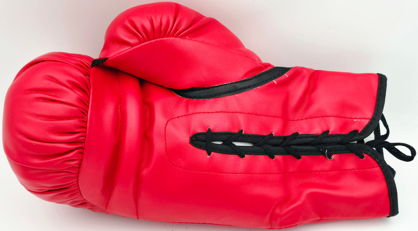 Boxing Greats Autographed Black Everlast Boxing Glove Signed By Sugar Ray Leonard, Thomas "Hitman" Hearns & Roberto Duran RH PSA/DNA #5A16137
