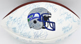 1999 Seattle Seahawks Team Autographed Football With 65 Signatures SKU #243794