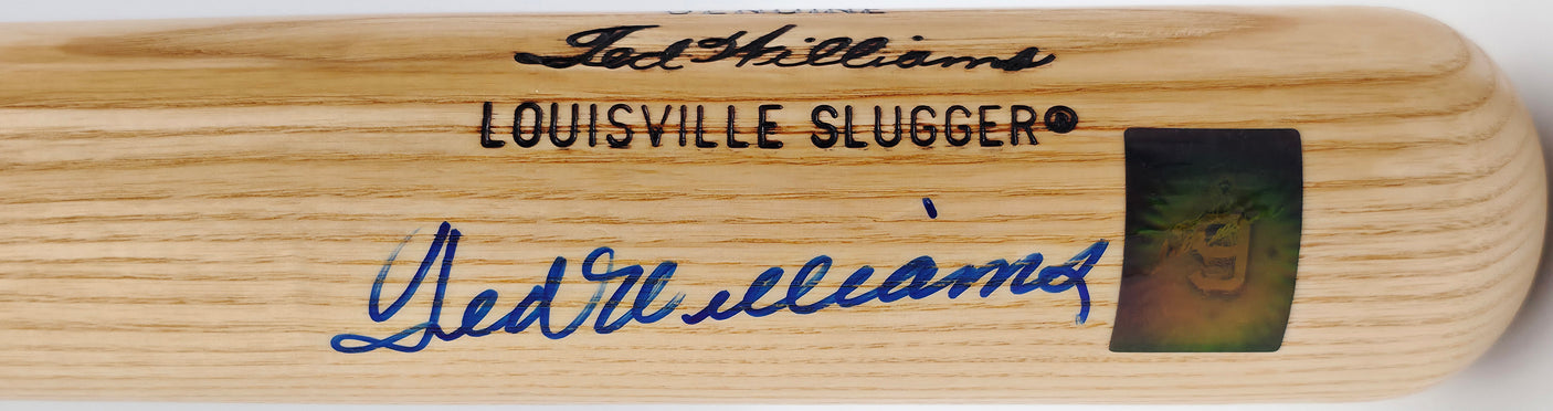Ted Williams Autographed Blonde Louisville Slugger Player Model Baseball Bat Boston Red Sox Beckett BAS #A53728