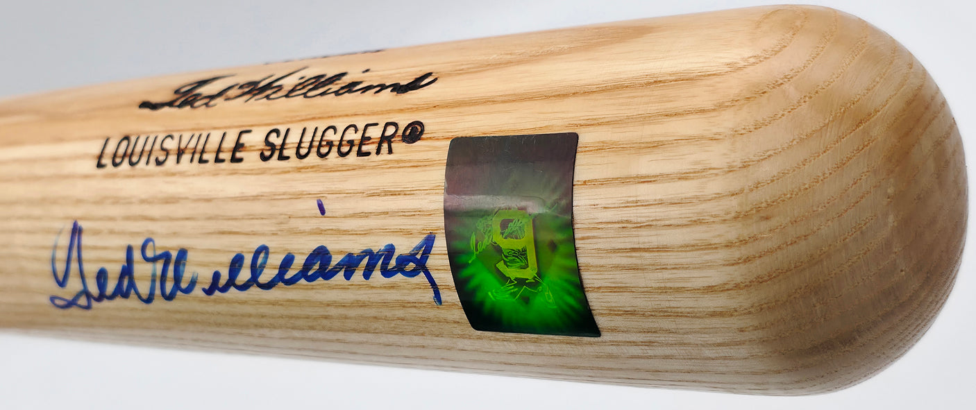 Ted Williams Autographed Blonde Louisville Slugger Player Model Baseball Bat Boston Red Sox Beckett BAS #A53728